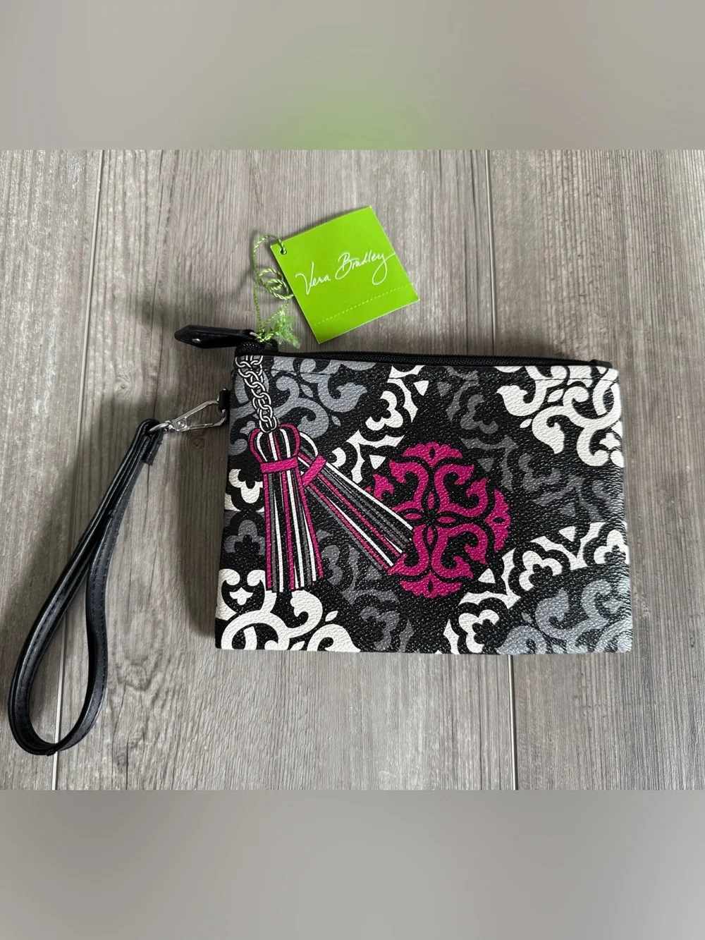 Vera Bradley Limited Edition Double Take Zip Pouch in Cranberry Magenta NWT